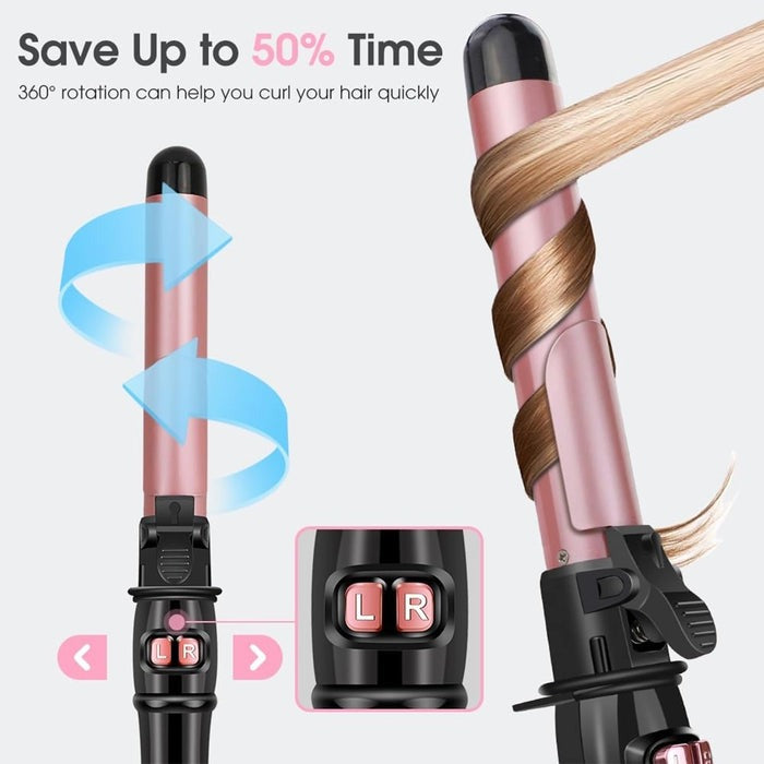 Cetosy™ Pro Auto Rotating Curling Iron | Dual-Direction