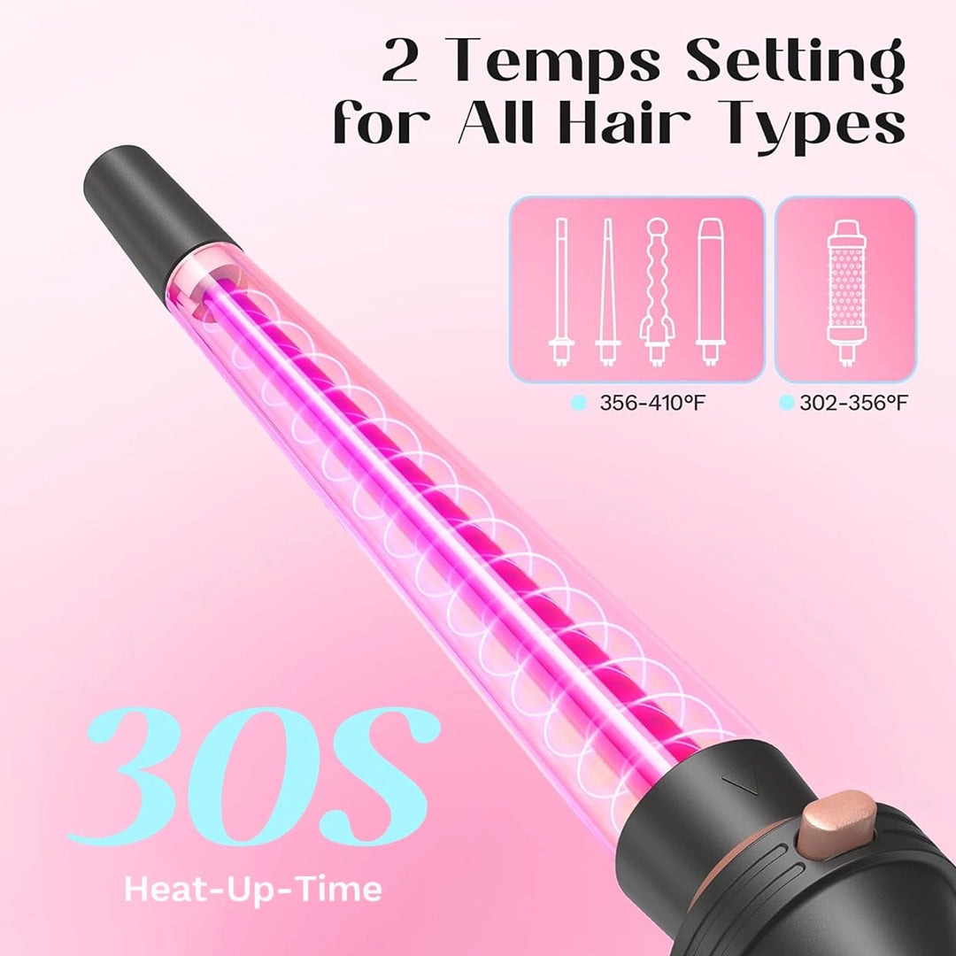 Cetosy™ 5-in-1 Curling Wand Set