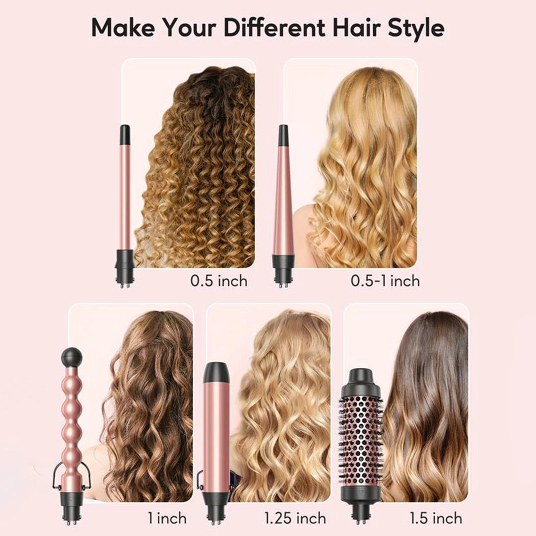 Cetosy™ 5-in-1 Curling Wand Set