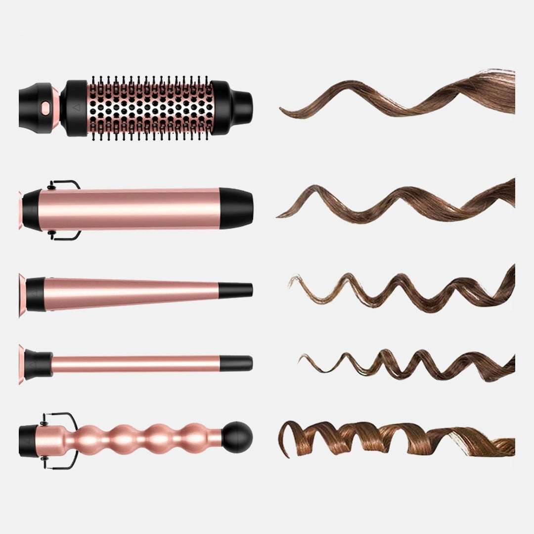 Cetosy™ 5-in-1 Curling Wand Set
