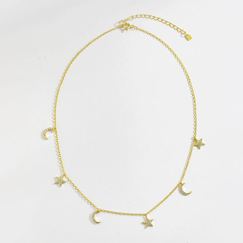 Star Moon Necklace