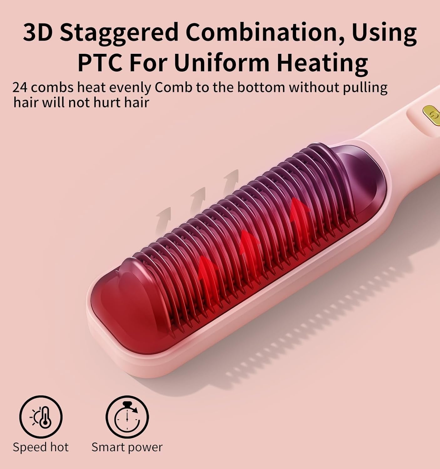Cetosy™ 2-in-1 Hair Straightener Brush