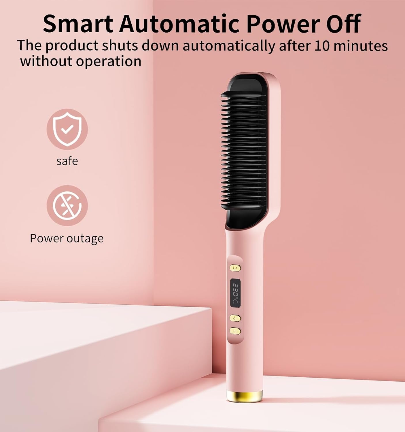 Cetosy™ 2-in-1 Hair Straightener Brush