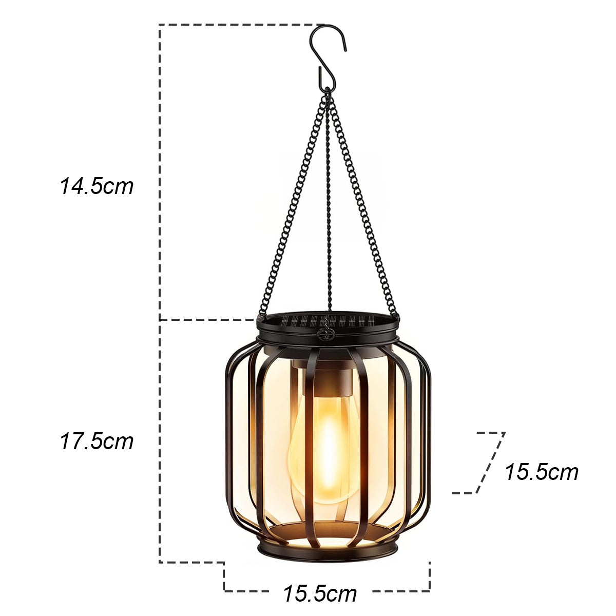 Solar Lantern Led Light Daylight Sensor Garden Lamps Lights Outdoor LD75