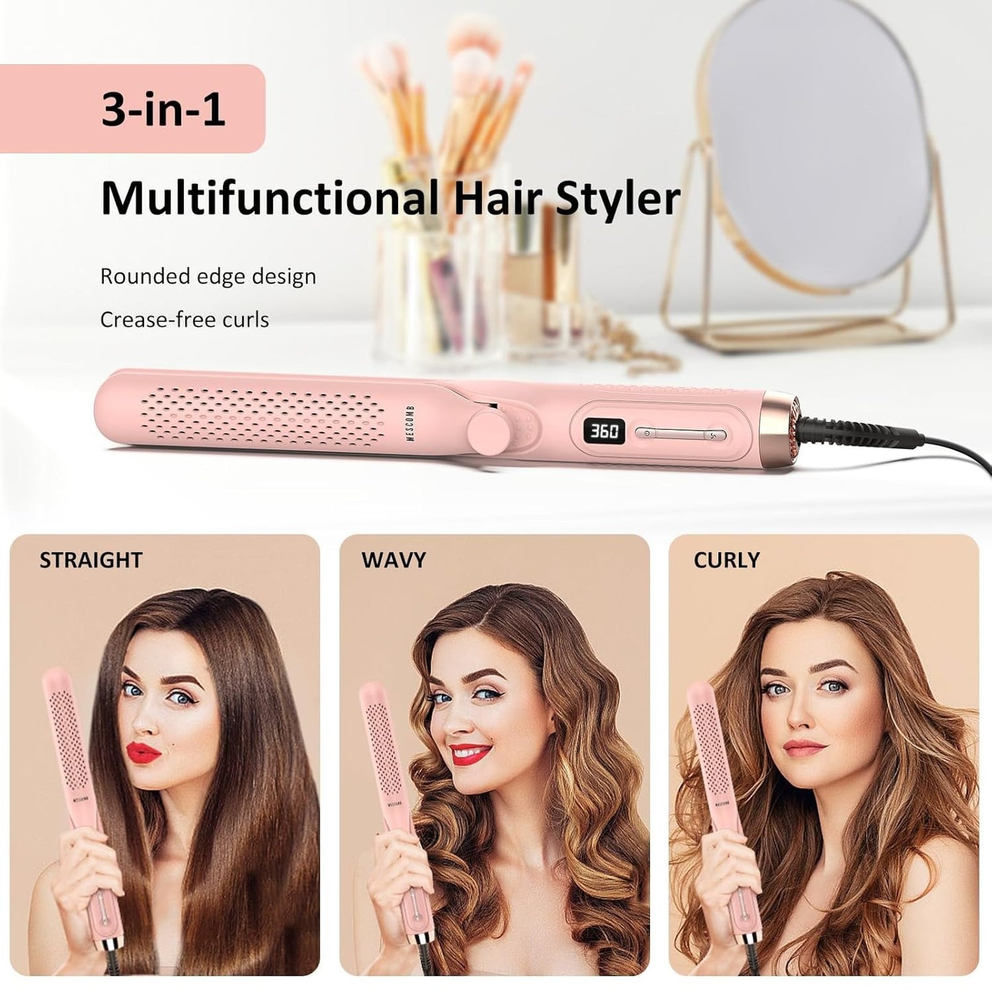Cetosy™ MesComb - 360° Airflow Styler Curling Iron