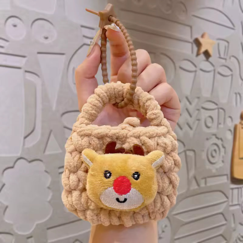 Crochet Christmas Bag Keychain