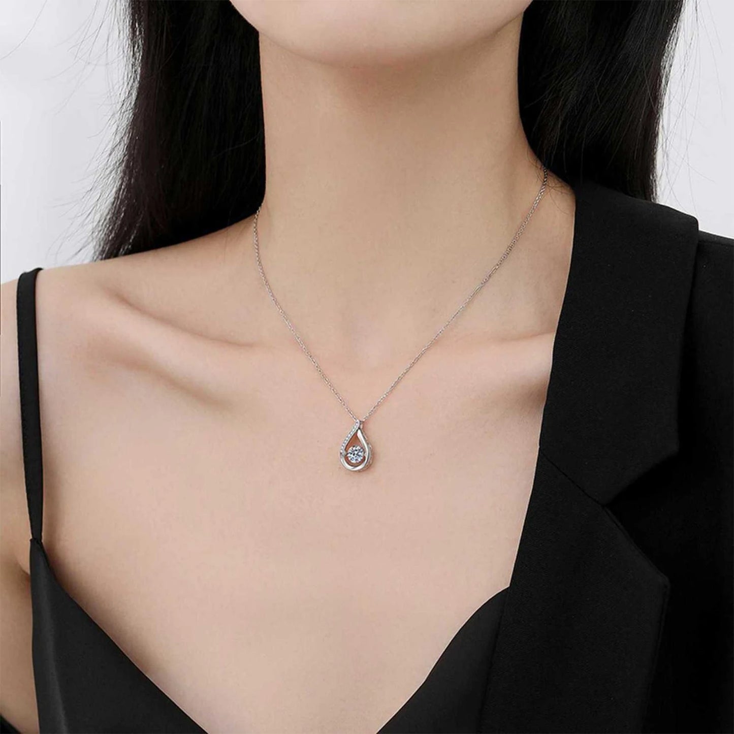 To My Sister I Want You To Know Teardrop Pendant Necklace