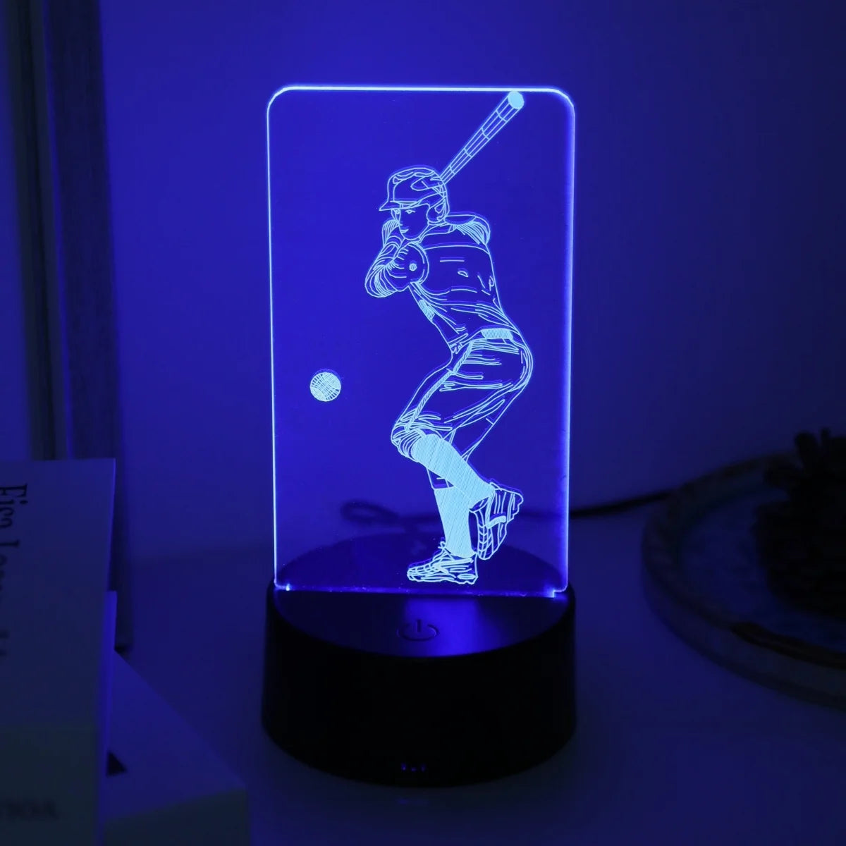 “For the Love of the Game” Softball 3D LED Night Light