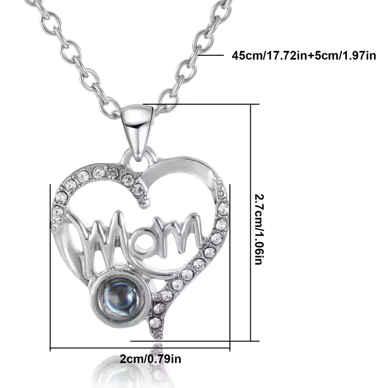 "100 Ways to Say I Love You" Mom Necklace