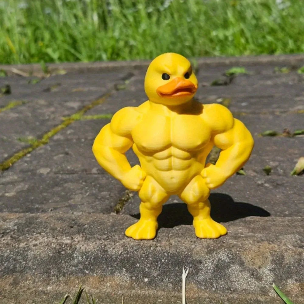 Muscle Duck 3D Statue