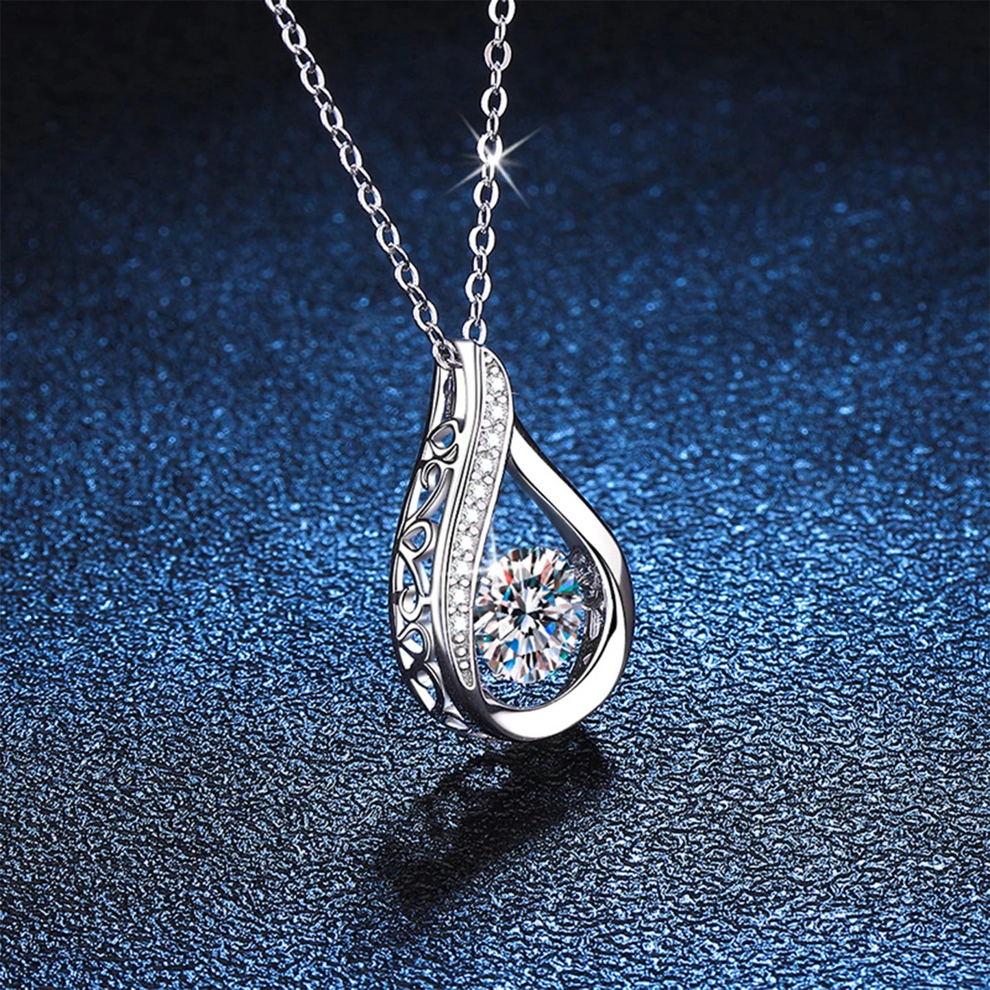 To My Sister I Want You To Know Teardrop Pendant Necklace