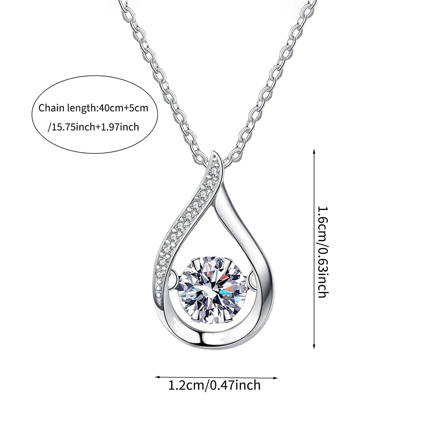 To My Sister I Want You To Know Teardrop Pendant Necklace