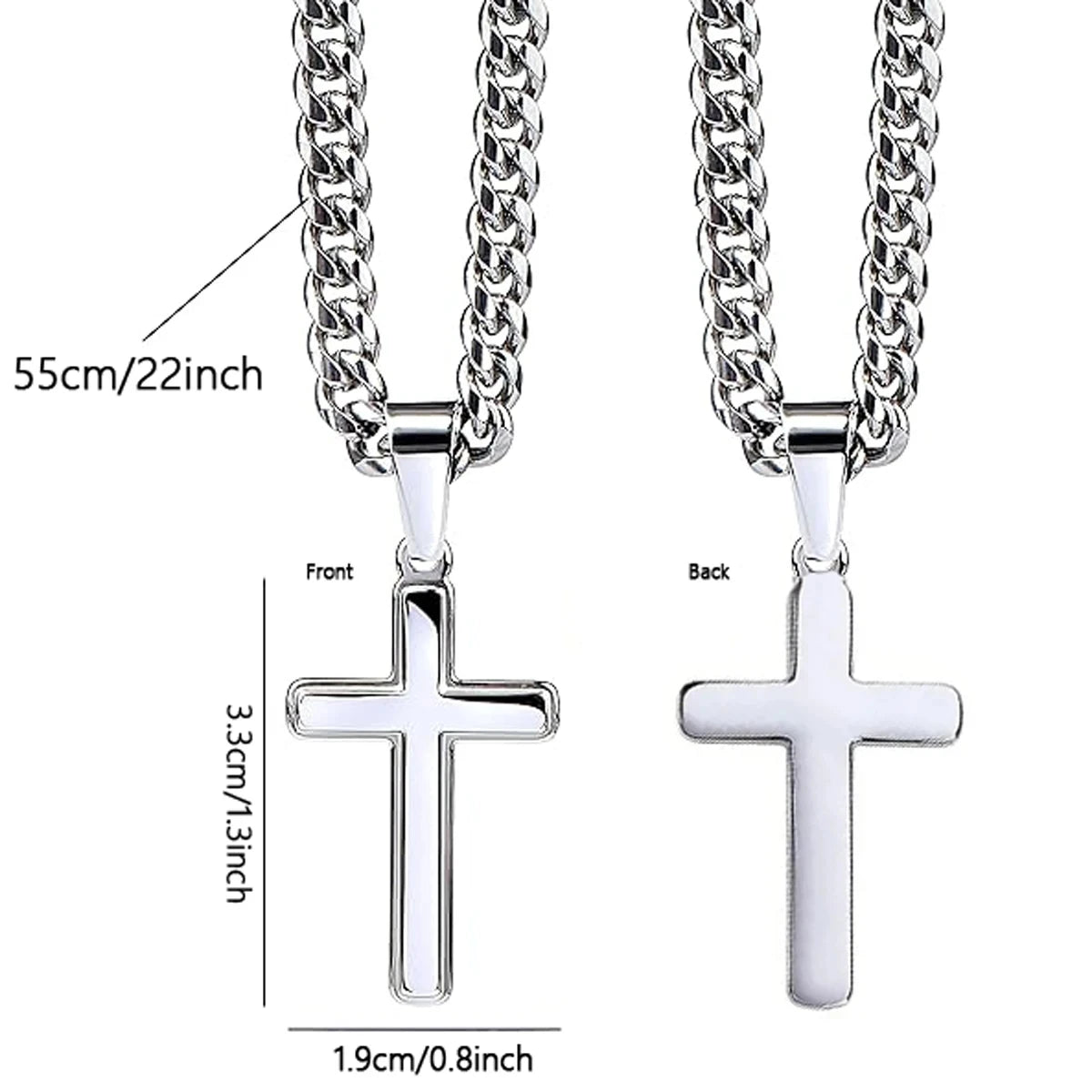 "My Dear Son Always Remember You Are Braver Than You" Believe Cross Necklace from Mom