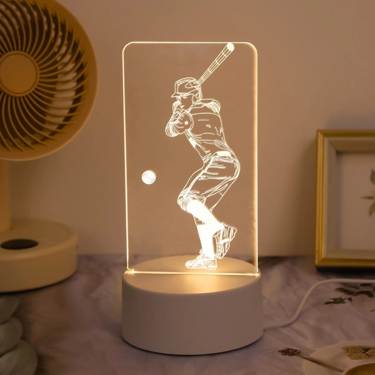 “For the Love of the Game” Softball 3D LED Night Light