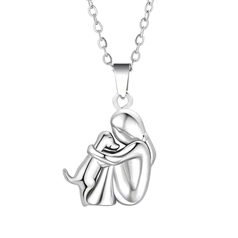 "Always By My Side" Dog Mom Pendant Necklace