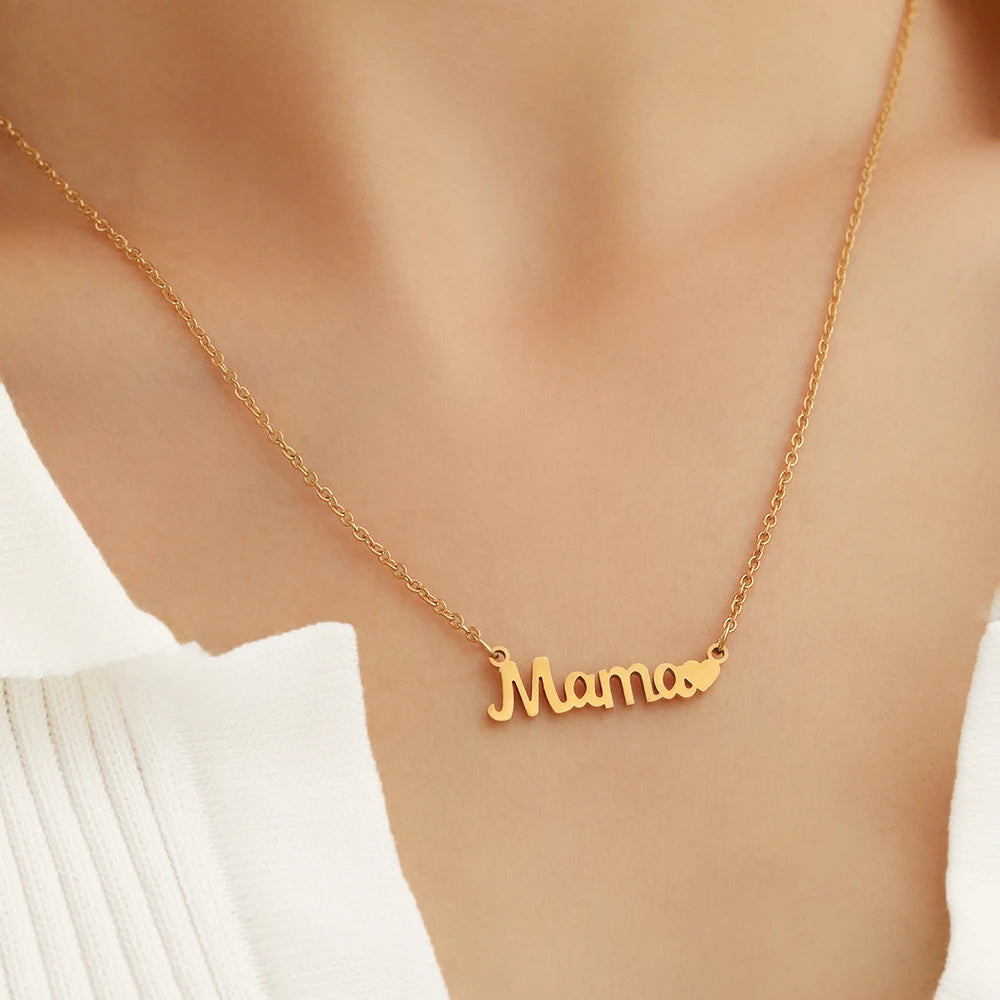 Mama Love Heart Necklace