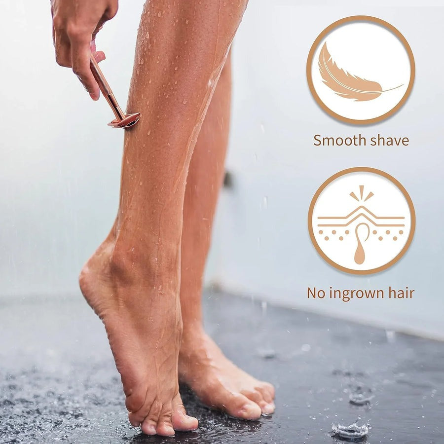 Cetosy™ SilkLady - Premium Safety Razor + Base