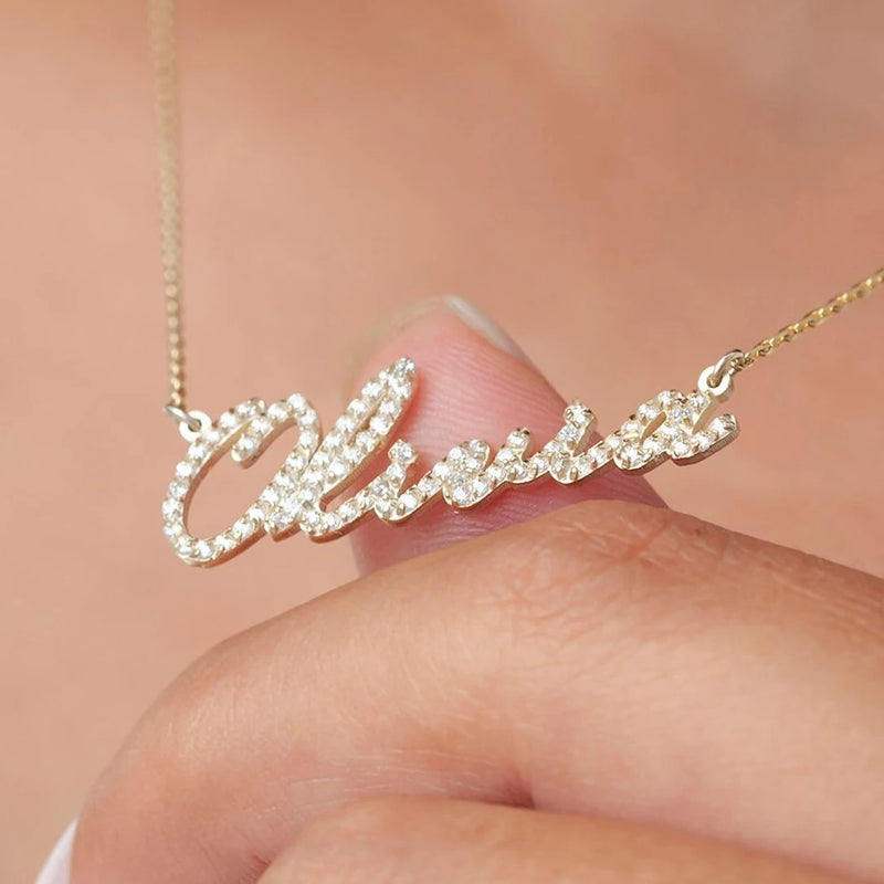 Customized Stone Name Necklace