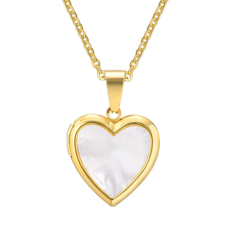 Open Heart Locket Necklace