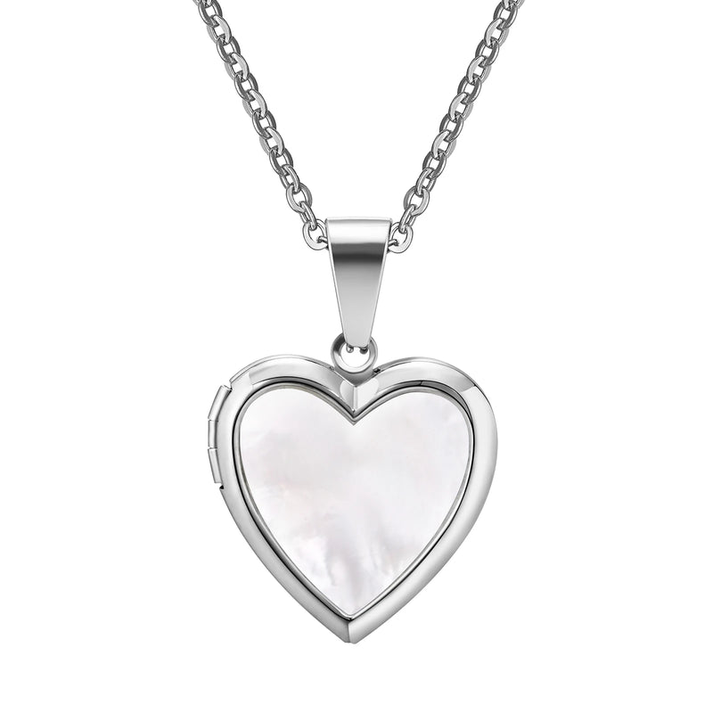 Open Heart Locket Necklace