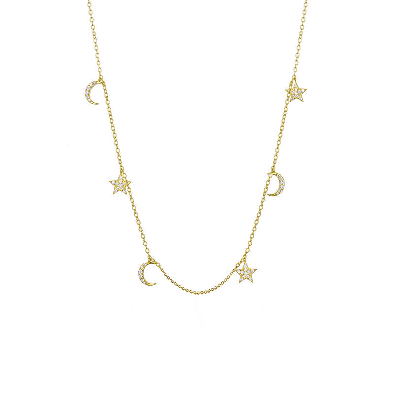 Star Moon Necklace