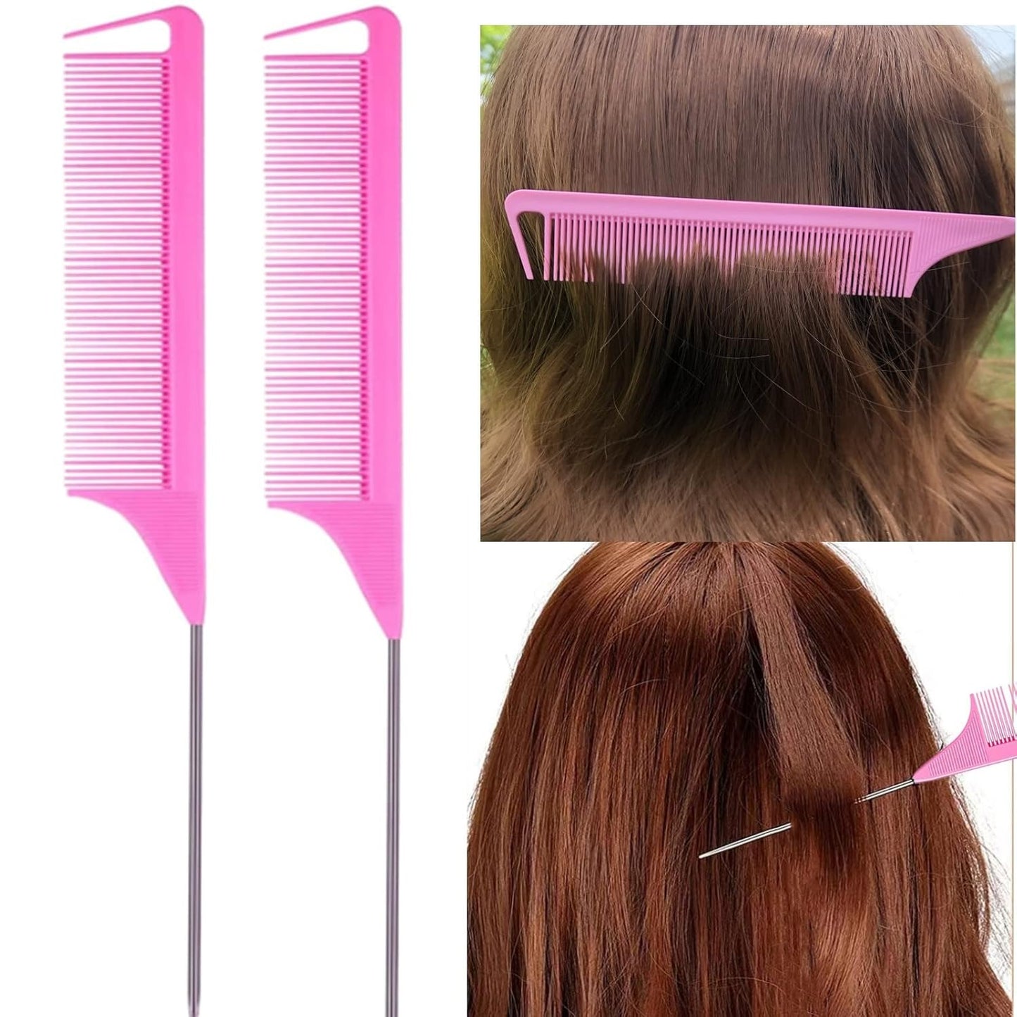 Hair Brushes Set - 8 Pcs