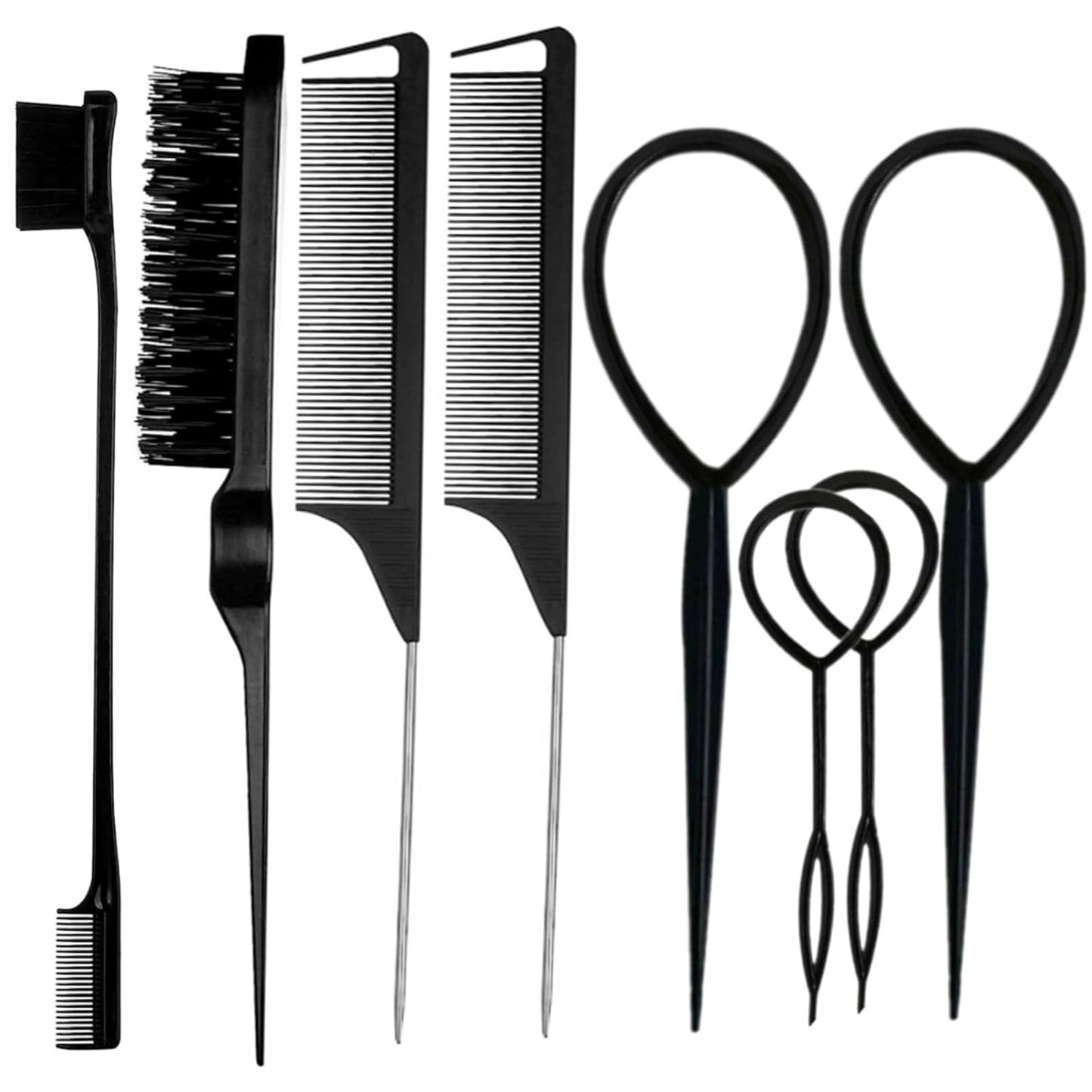 Hair Brushes Set - 8 Pcs