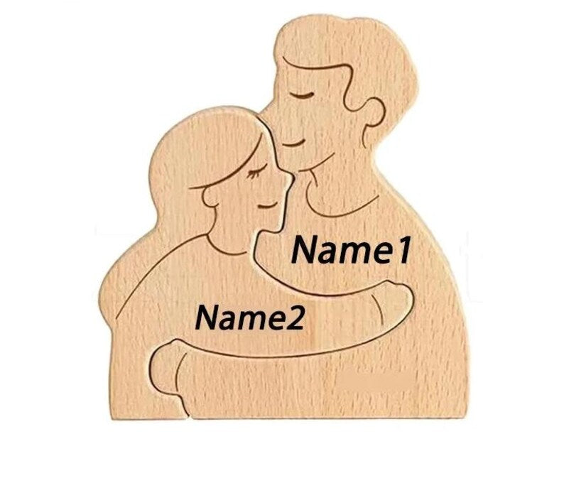 Hugging Family Puzzle