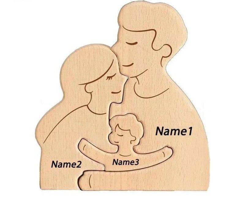 Hugging Family Puzzle