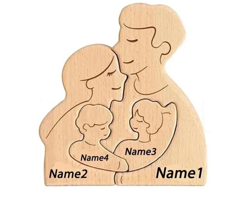 Hugging Family Puzzle