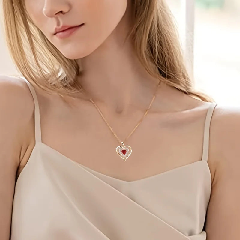 Red Zircon Love Pendant Box