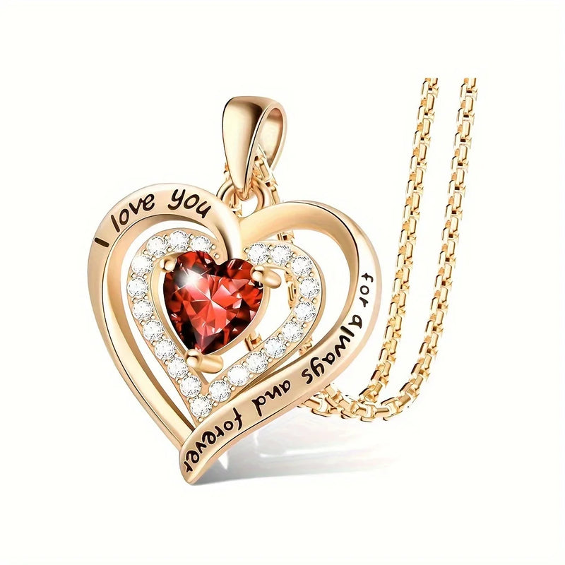 Red Zircon Love Pendant Box