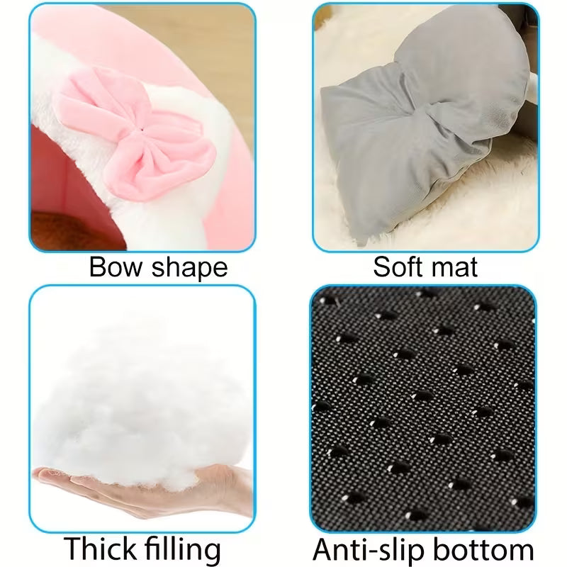 Cozy 4 Season Universal Soft Plush Cat & Dog - Pet House Bed