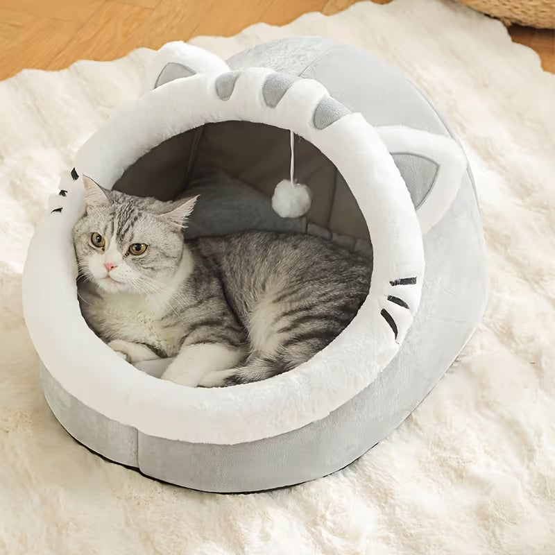Cozy 4 Season Universal Soft Plush Cat & Dog - Pet House Bed