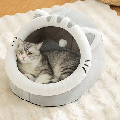 Cozy 4 Season Universal Soft Plush Cat & Dog - Pet House Bed