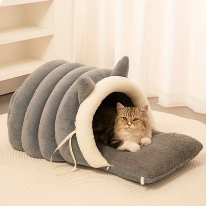 Warm Soft Sleeping Nest Cat Ear Pet House Bed QH3