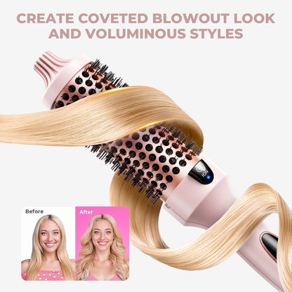 Cetosy™ 3-in-1 Pro Negative Ion Two PTC Heaters Thermal Brush