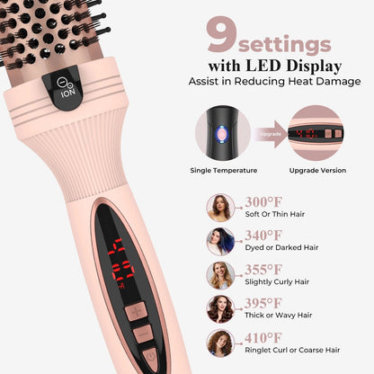 Cetosy™ 3-in-1 Pro Negative Ion Two PTC Heaters Thermal Brush