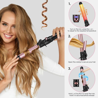 Cetosy™ Pro Auto Rotating Curling Iron | Dual-Direction