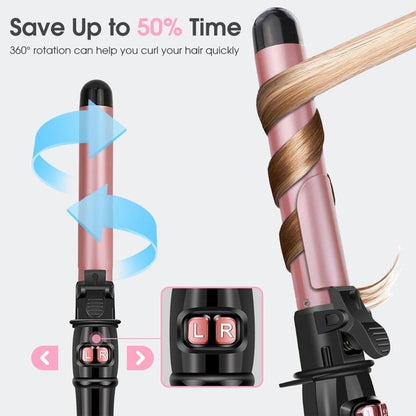 Cetosy™ Pro Auto Rotating Curling Iron | Dual-Direction