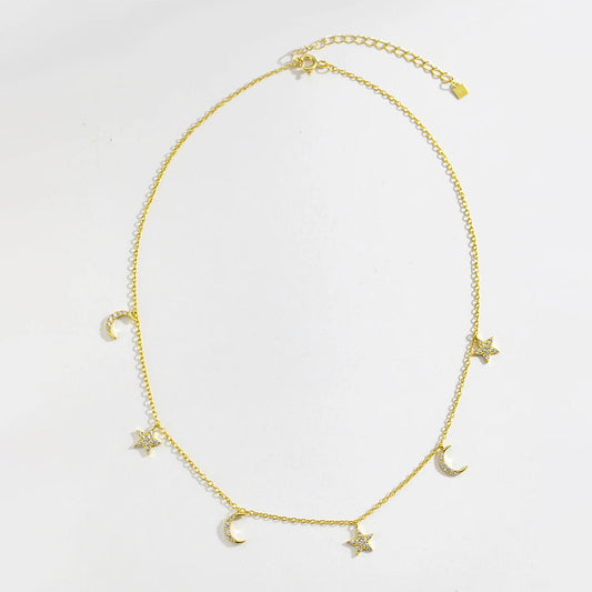 Star Moon Necklace
