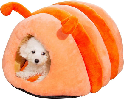 Cute Caterpillar Shape Pet House Bed QH4