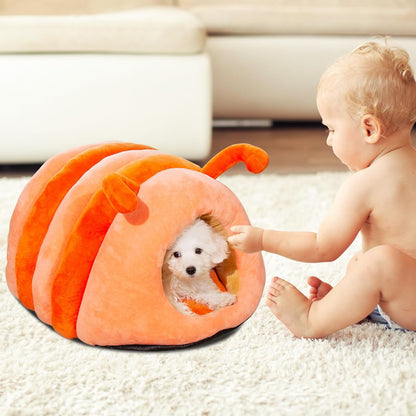 Cute Caterpillar Shape Pet House Bed QH4
