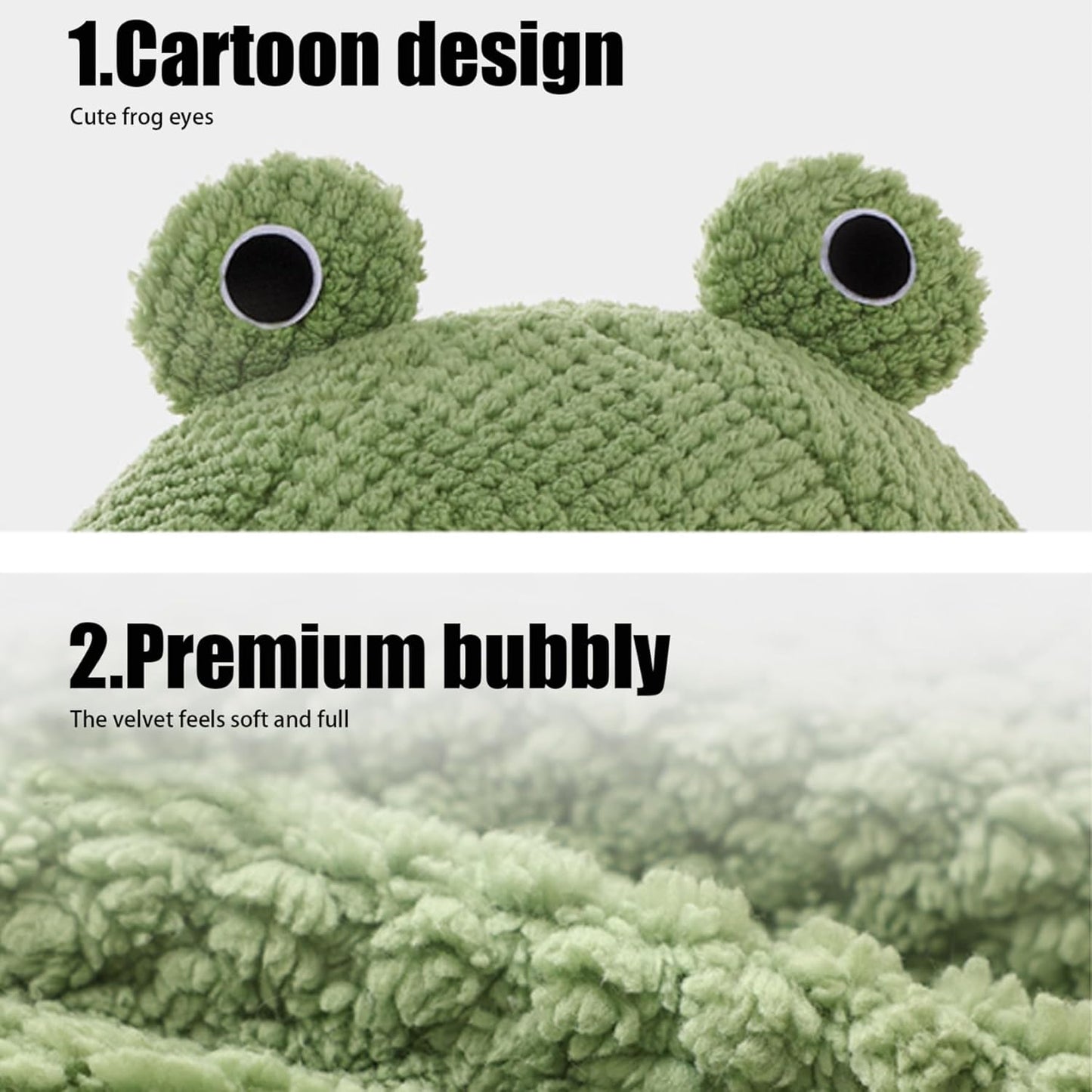 Cute Frog Hooded Cat Bed Pet House Bed QH2