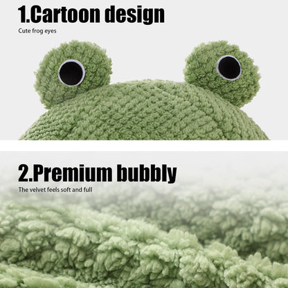 Cute Frog Hooded Cat Bed Pet House Bed QH2