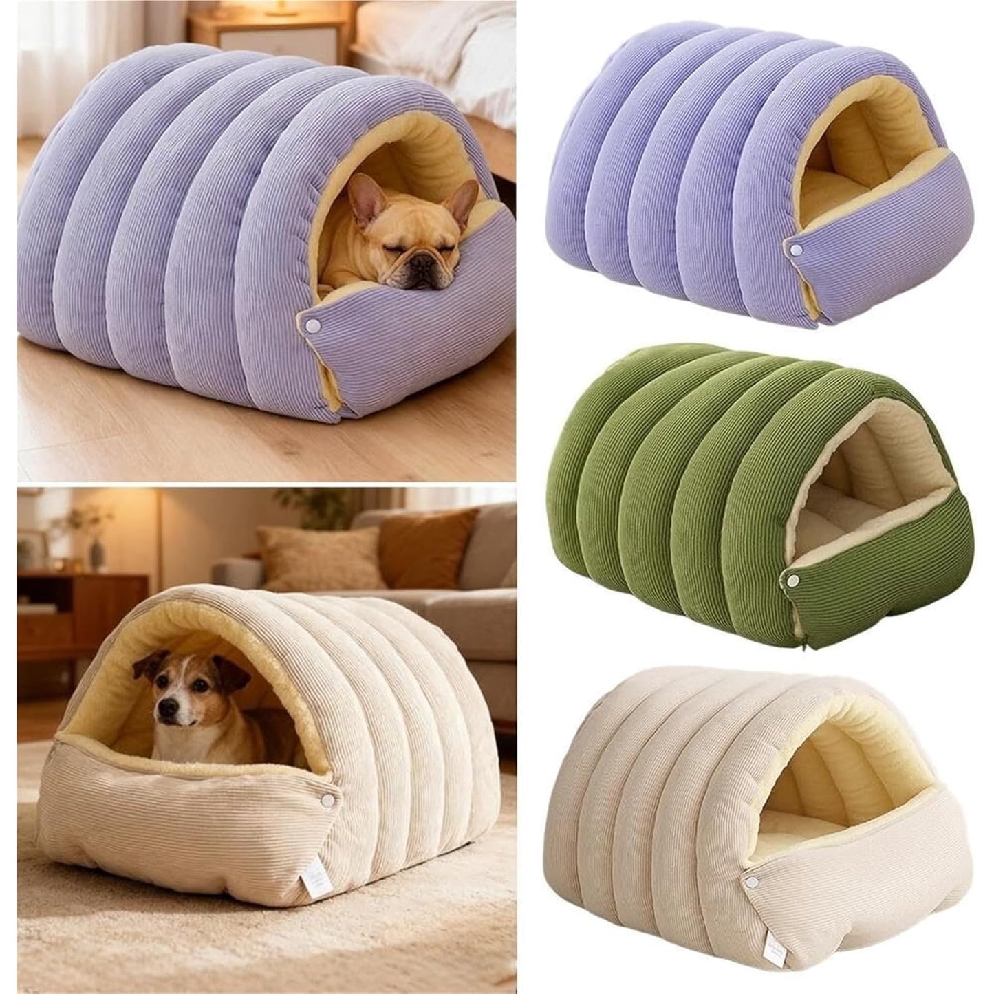 Cozy Foldable Pet Cave Bed Pet House Bed QH5