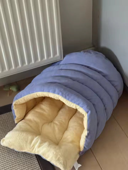 Cozy Foldable Pet Cave Bed Pet House Bed QH5
