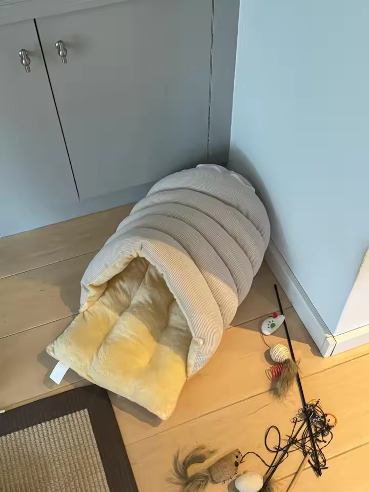 Cozy Foldable Pet Cave Bed Pet House Bed QH5