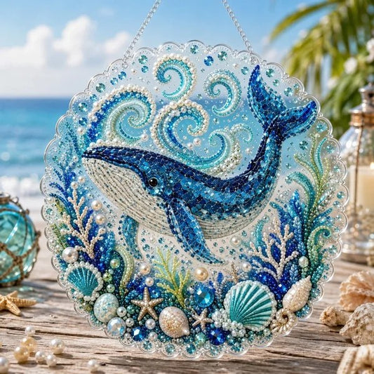 Ocean Whale Crystal Suncatcher DIY Diamond Painting Kit CELD20