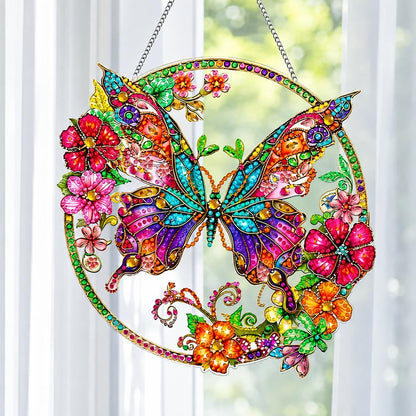 Crystal Butterfly Wreath DIY Diamond Painting Kit CELD30